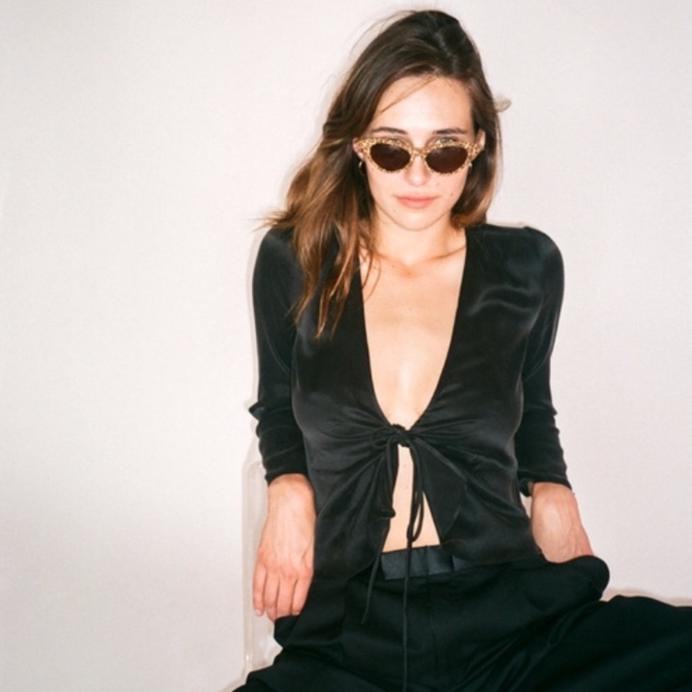 Réalisation Par Bianca top in Black BRAND NEW